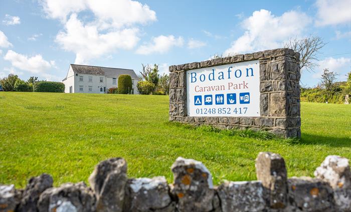 Sign Bodafon Caravan Park